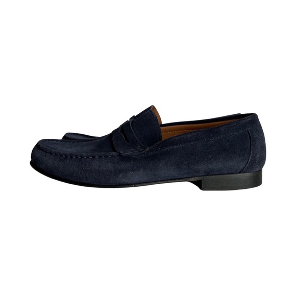 Hugs & Co blue suede leather loafers size 44
